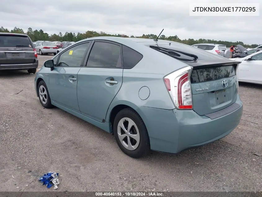 2014 Toyota Prius Two VIN: JTDKN3DUXE1770295 Lot: 40540153