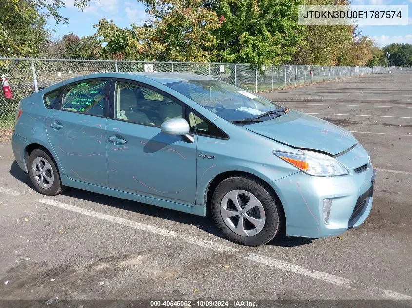 2014 Toyota Prius Two VIN: JTDKN3DU0E1787574 Lot: 40545052