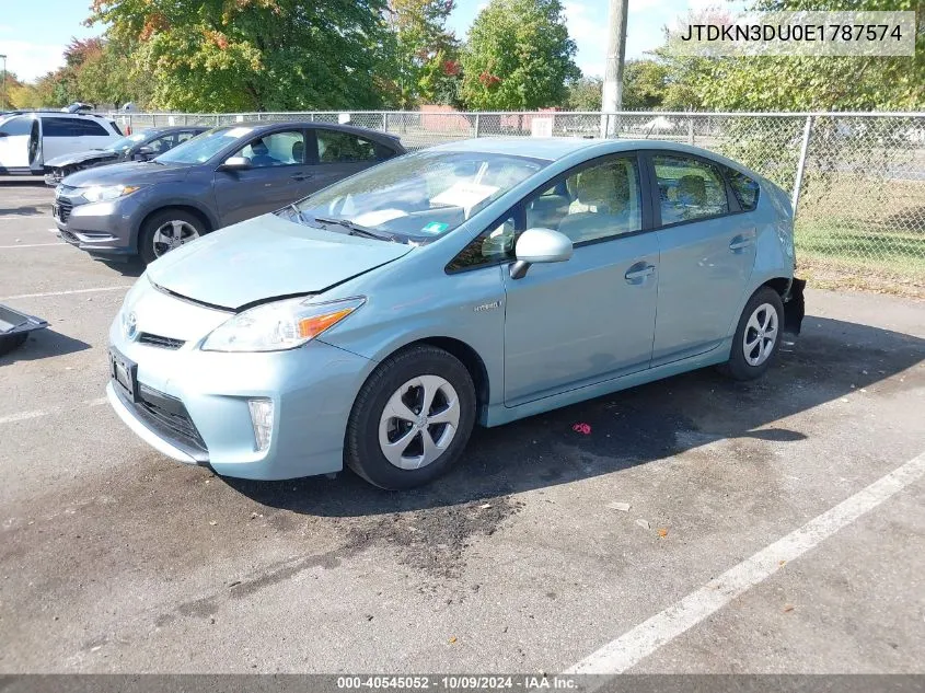 2014 Toyota Prius Two VIN: JTDKN3DU0E1787574 Lot: 40545052