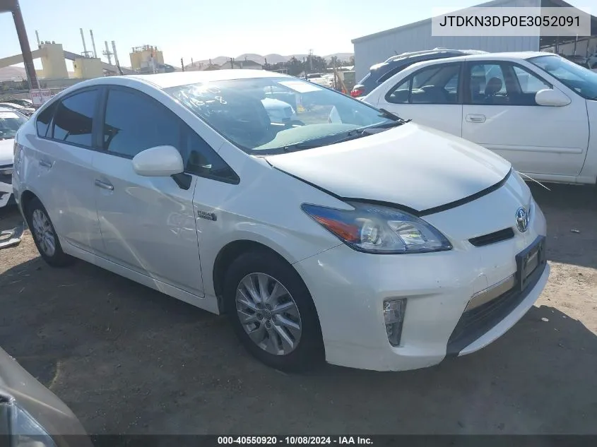 2014 Toyota Prius Plug-In VIN: JTDKN3DP0E3052091 Lot: 40550920