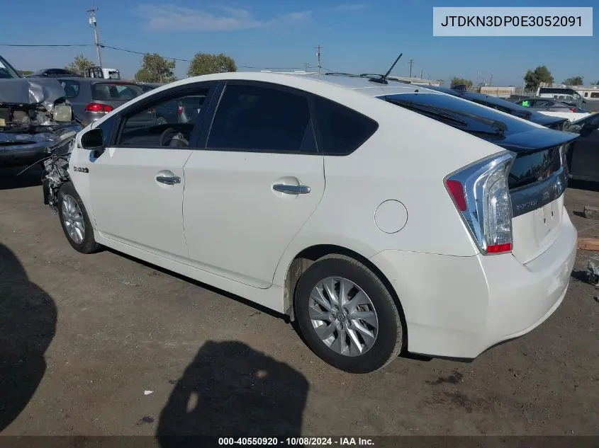 2014 Toyota Prius Plug-In VIN: JTDKN3DP0E3052091 Lot: 40550920