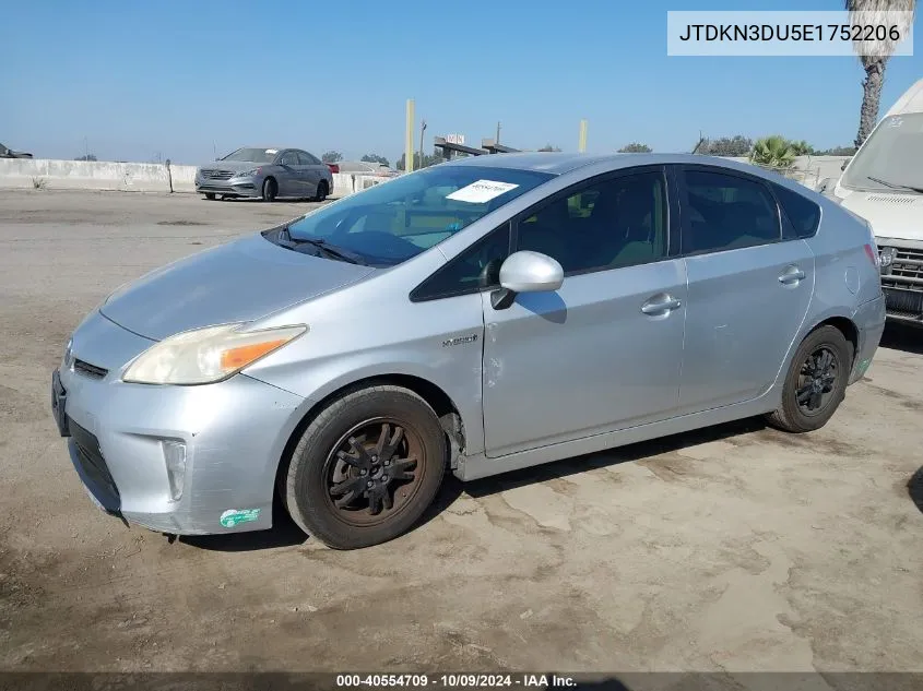 2014 Toyota Prius Three VIN: JTDKN3DU5E1752206 Lot: 40554709