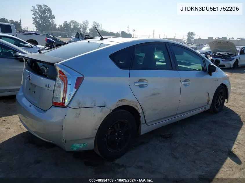 2014 Toyota Prius Three VIN: JTDKN3DU5E1752206 Lot: 40554709