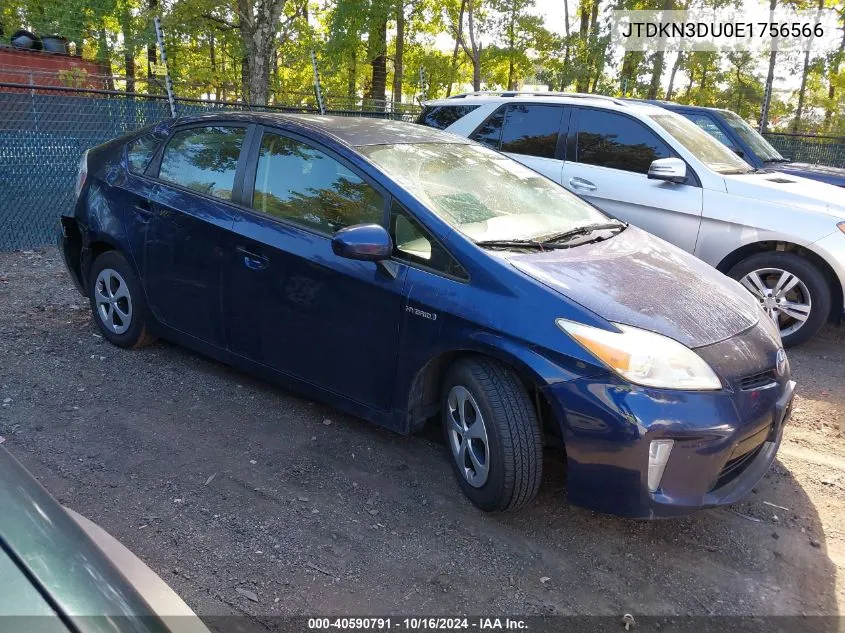 2014 Toyota Prius Two VIN: JTDKN3DU0E1756566 Lot: 40590791