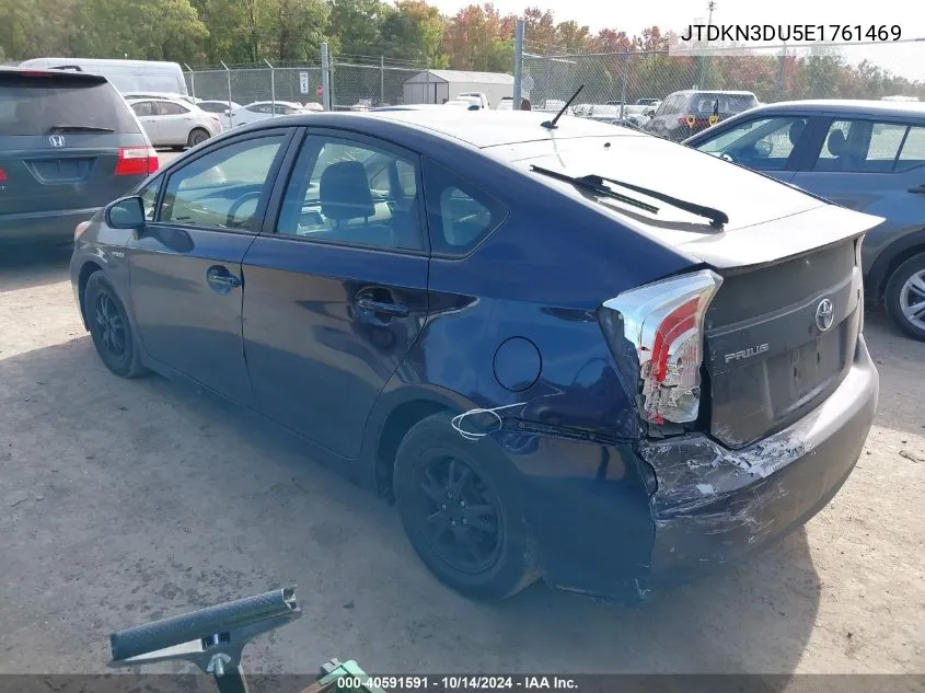 2014 Toyota Prius VIN: JTDKN3DU5E1761469 Lot: 40591591