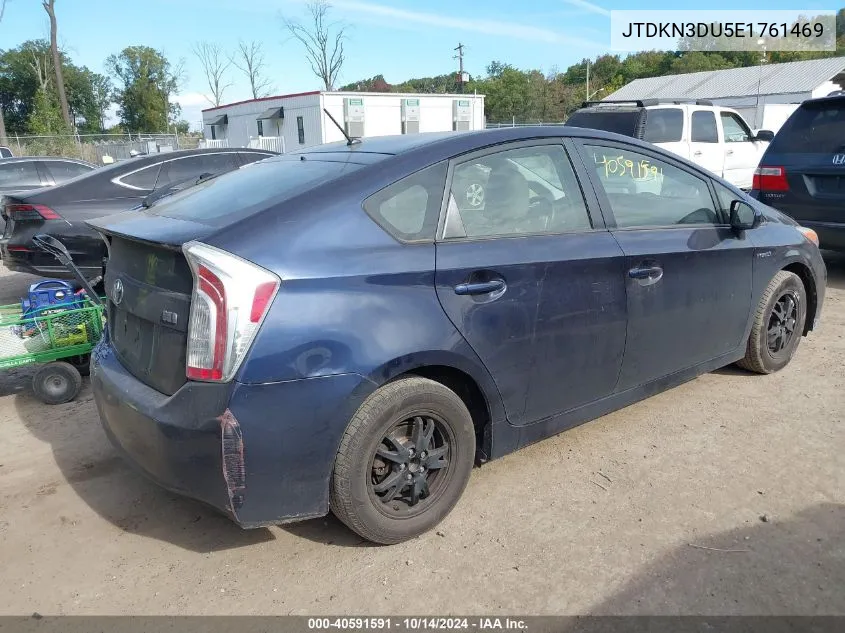 2014 Toyota Prius VIN: JTDKN3DU5E1761469 Lot: 40591591