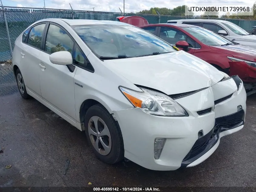 2014 Toyota Prius VIN: JTDKN3DU1E1739968 Lot: 40595142