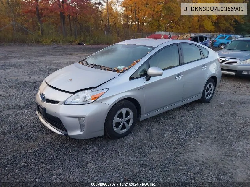 2014 Toyota Prius VIN: JTDKN3DU7E0366909 Lot: 40603737