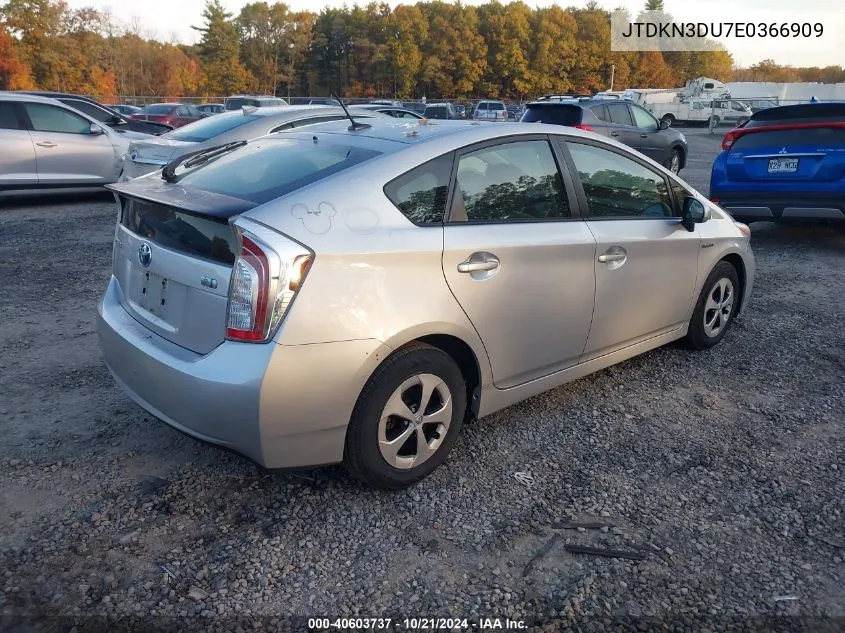 JTDKN3DU7E0366909 2014 Toyota Prius