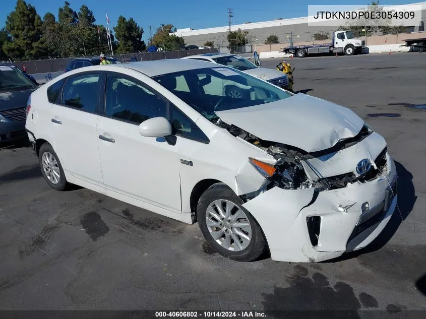 2014 Toyota Prius Plug-In VIN: JTDKN3DP0E3054309 Lot: 40606802