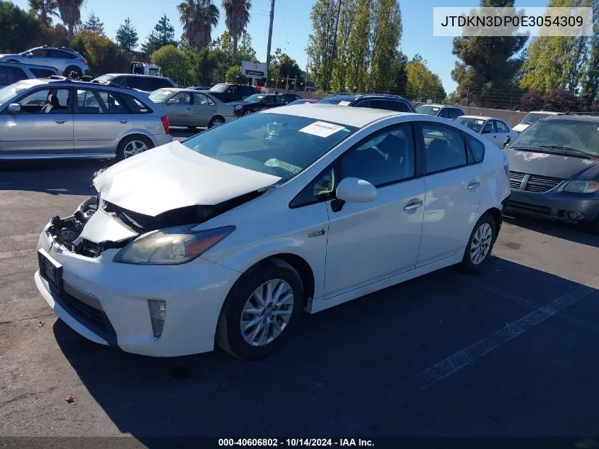 2014 Toyota Prius Plug-In VIN: JTDKN3DP0E3054309 Lot: 40606802