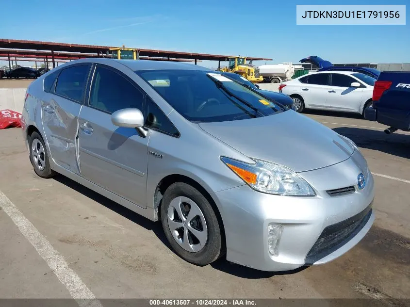 JTDKN3DU1E1791956 2014 Toyota Prius Two