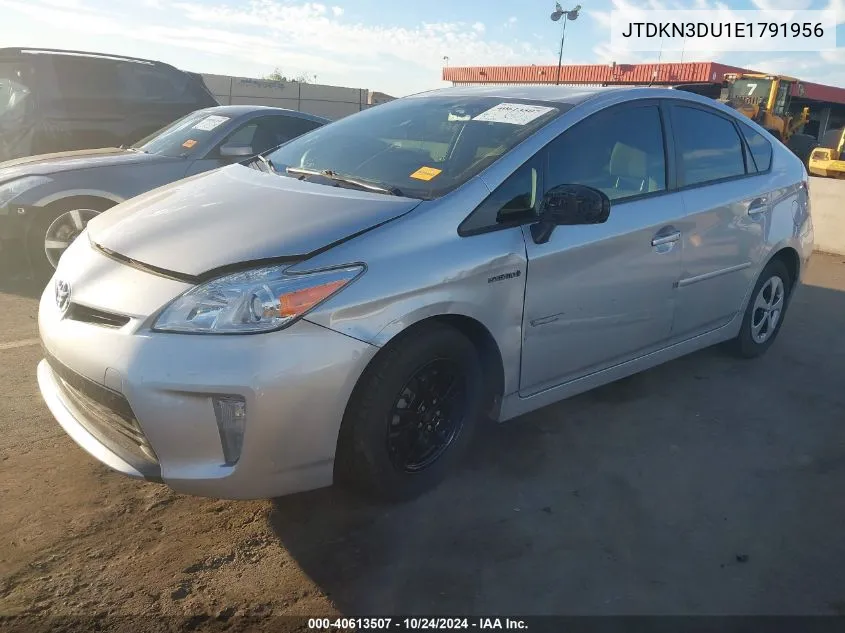 JTDKN3DU1E1791956 2014 Toyota Prius Two