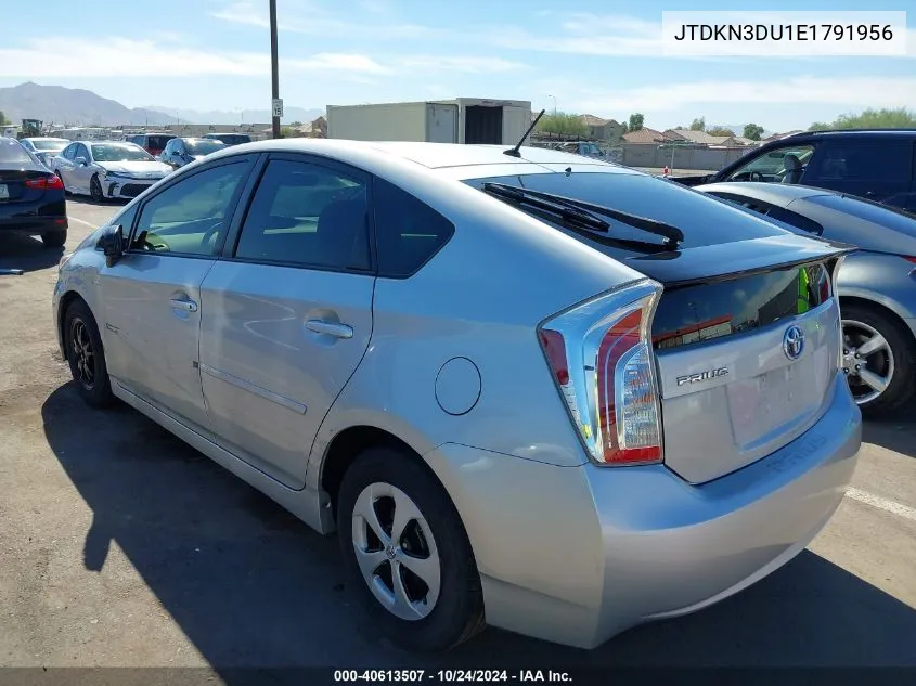 JTDKN3DU1E1791956 2014 Toyota Prius Two