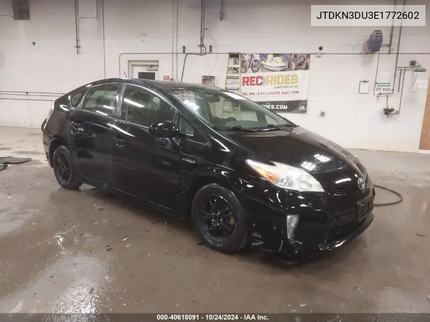 JTDKN3DU3E1772602 2014 Toyota Prius Two