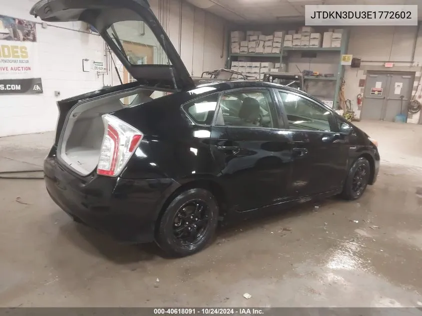 JTDKN3DU3E1772602 2014 Toyota Prius Two