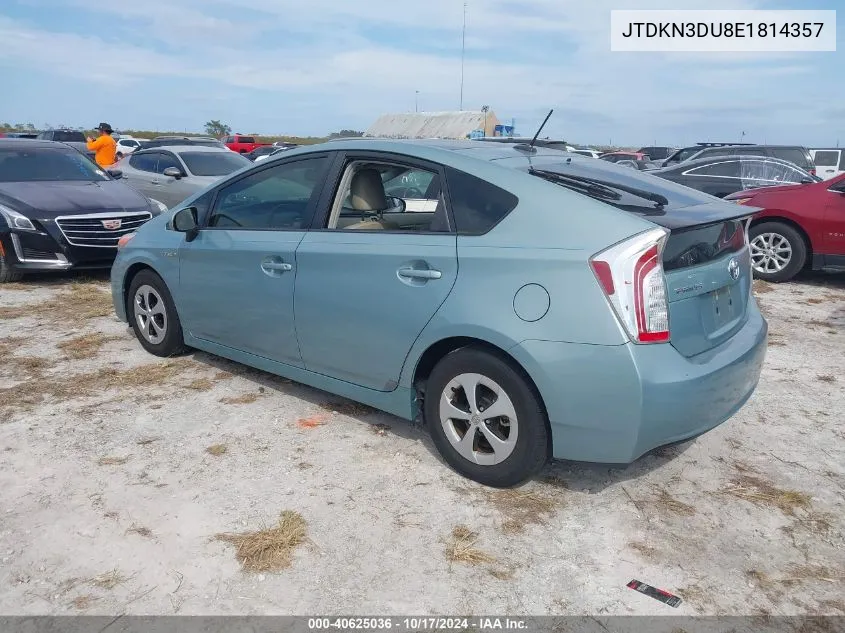 JTDKN3DU8E1814357 2014 Toyota Prius