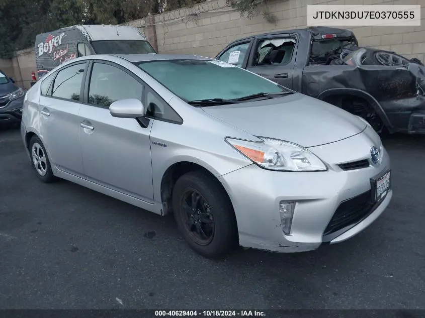 2014 Toyota Prius Two VIN: JTDKN3DU7E0370555 Lot: 40629404