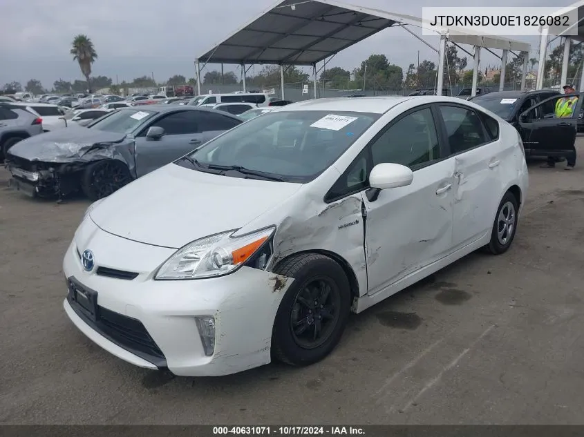 2014 Toyota Prius Two VIN: JTDKN3DU0E1826082 Lot: 40631071