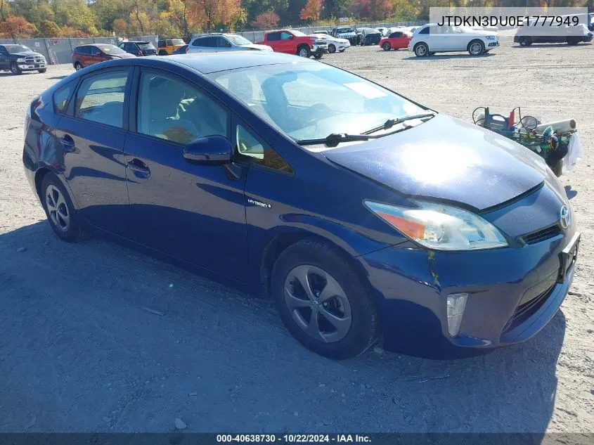 JTDKN3DU0E1777949 2014 Toyota Prius