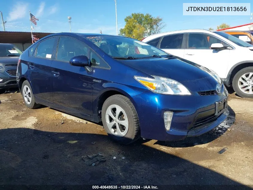 2014 Toyota Prius Four VIN: JTDKN3DU2E1813656 Lot: 40649535