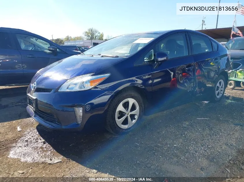 JTDKN3DU2E1813656 2014 Toyota Prius Four