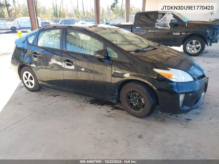 2014 Toyota Prius Two VIN: JTDKN3DU9E1770420 Lot: 40657950