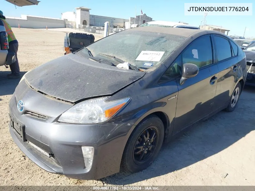 2014 Toyota Prius Two VIN: JTDKN3DU0E1776204 Lot: 40677752