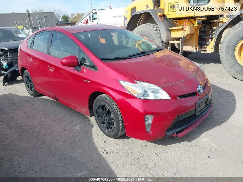 JTDKN3DU5E1757423 2014 Toyota Prius