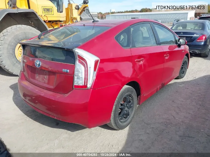 JTDKN3DU5E1757423 2014 Toyota Prius