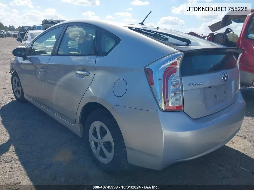 2014 Toyota Prius Two VIN: JTDKN3DU8E1755228 Lot: 40745999