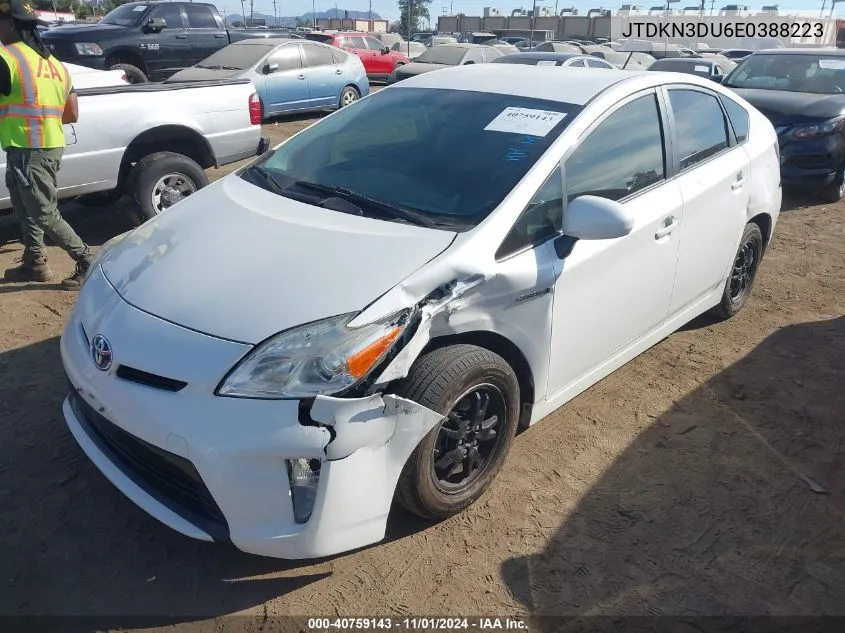 JTDKN3DU6E0388223 2014 Toyota Prius