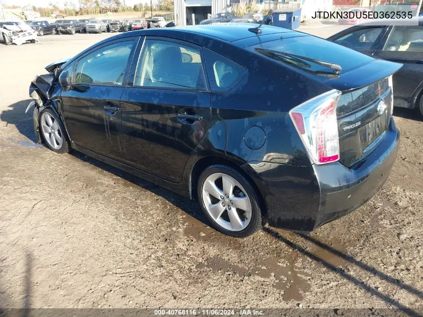 2014 Toyota Prius Five VIN: JTDKN3DU5E0362535 Lot: 40768116