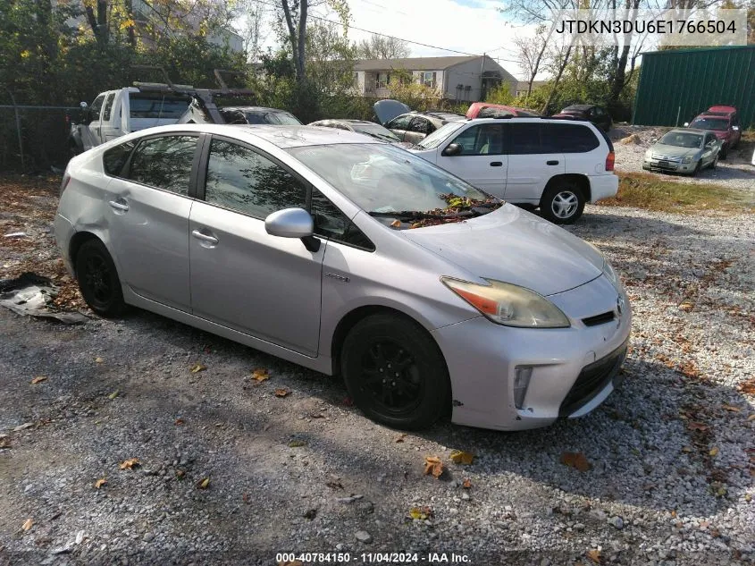 2014 Toyota Prius Two VIN: JTDKN3DU6E1766504 Lot: 40784150