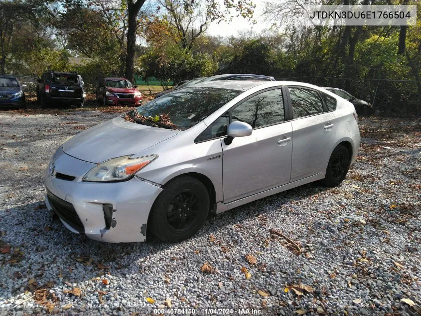 2014 Toyota Prius Two VIN: JTDKN3DU6E1766504 Lot: 40784150