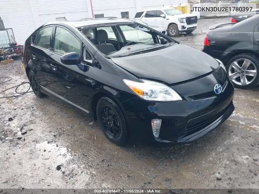 2014 Toyota Prius Two VIN: JTDKN3DU2E1780397 Lot: 40785447