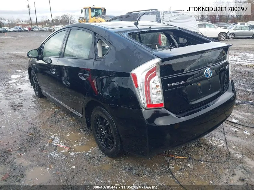 2014 Toyota Prius Two VIN: JTDKN3DU2E1780397 Lot: 40785447