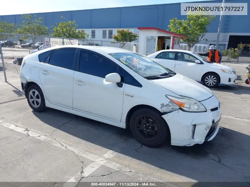 2014 Toyota Prius Two VIN: JTDKN3DU7E1797227 Lot: 40834947