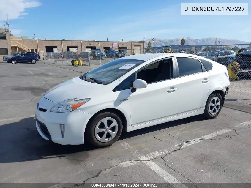 2014 Toyota Prius Two VIN: JTDKN3DU7E1797227 Lot: 40834947