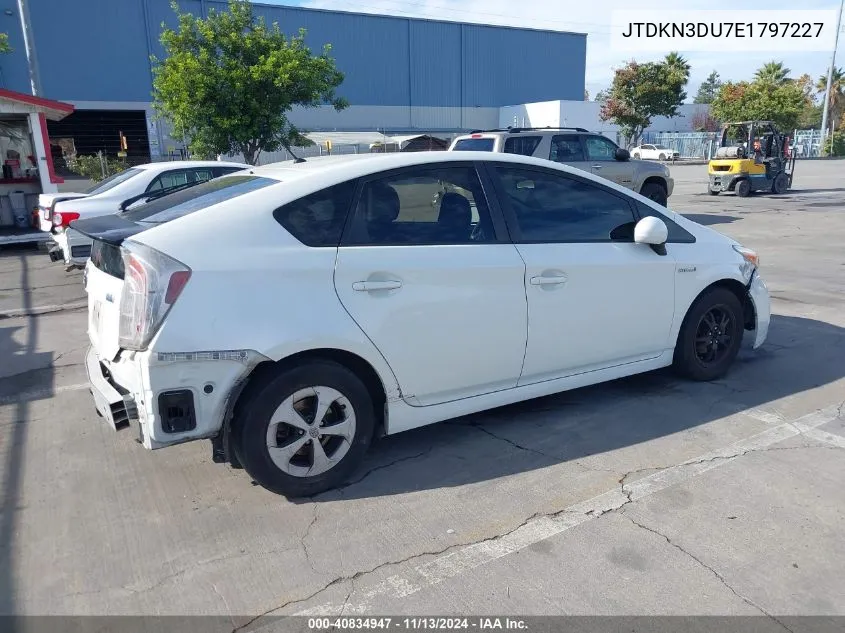 2014 Toyota Prius Two VIN: JTDKN3DU7E1797227 Lot: 40834947