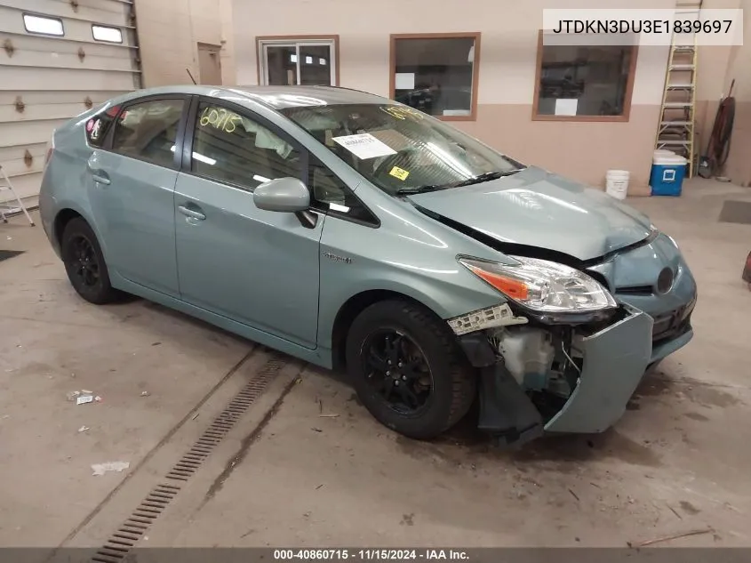 2014 Toyota Prius Two VIN: JTDKN3DU3E1839697 Lot: 40860715