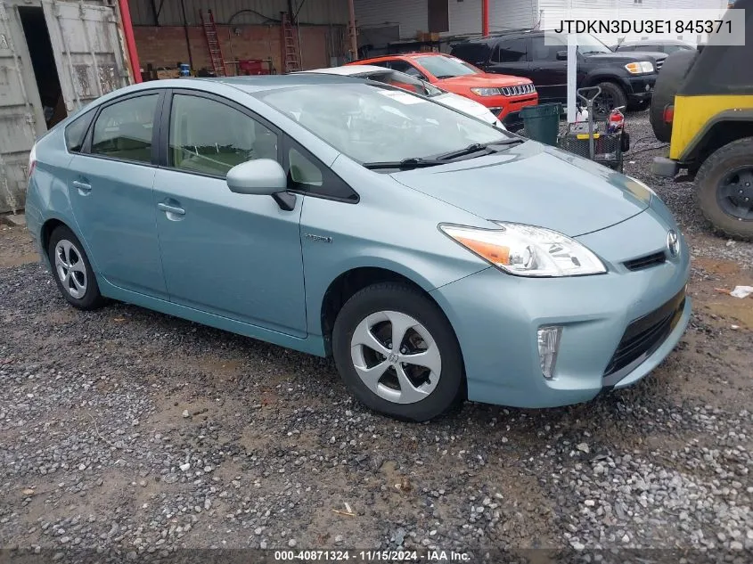 2014 Toyota Prius VIN: JTDKN3DU3E1845371 Lot: 40871324