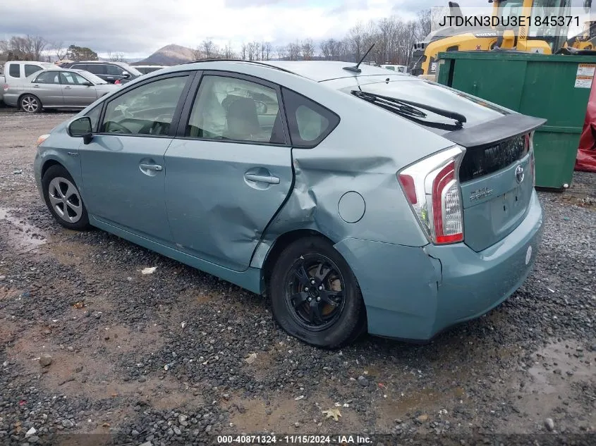 2014 Toyota Prius VIN: JTDKN3DU3E1845371 Lot: 40871324