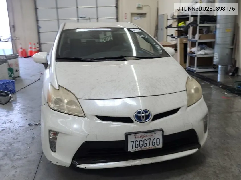 2014 Toyota Prius Two VIN: JTDKN3DU2E0393175 Lot: 40874540