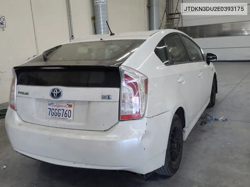 2014 Toyota Prius Two VIN: JTDKN3DU2E0393175 Lot: 40874540