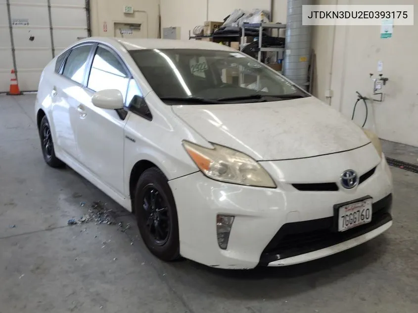 2014 Toyota Prius Two VIN: JTDKN3DU2E0393175 Lot: 40874540