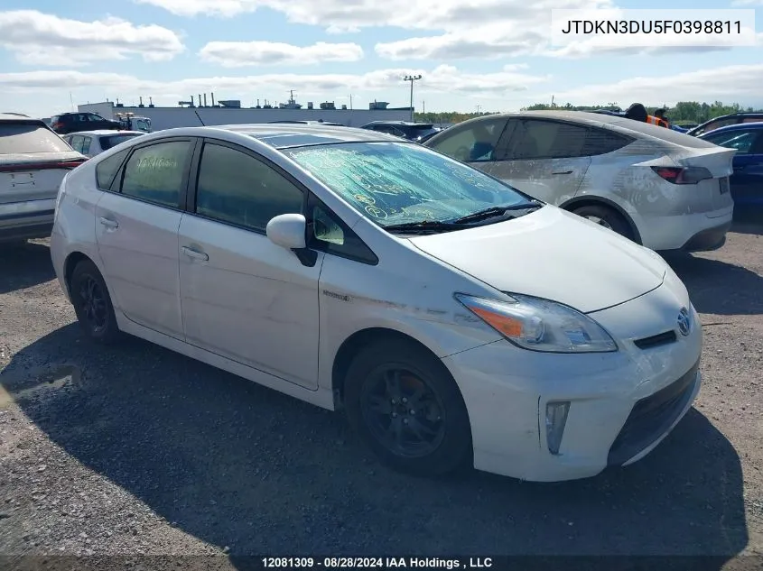 2015 Toyota Prius VIN: JTDKN3DU5F0398811 Lot: 12081309