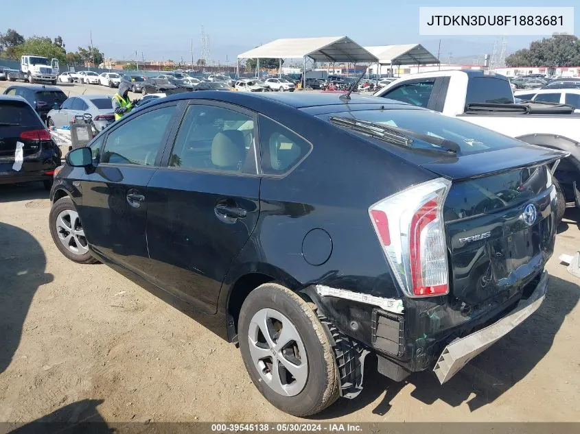 JTDKN3DU8F1883681 2015 Toyota Prius Two