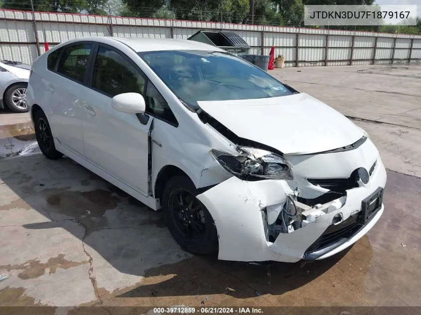 JTDKN3DU7F1879167 2015 Toyota Prius Two