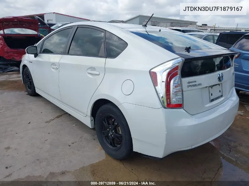 JTDKN3DU7F1879167 2015 Toyota Prius Two